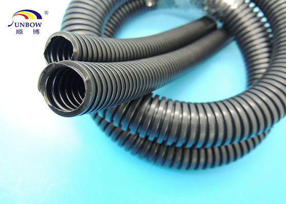 Çin Flexible plastic corrugated tube , Open type corrugated plastic pipes multi color Tedarikçi